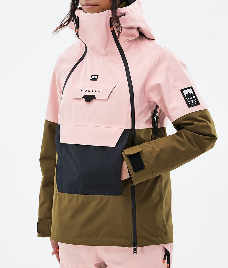 Montec Doom W Snowboardjakke Dame Soft Pink/Black/Fatigue Renewed, Bilde 7 av 10
