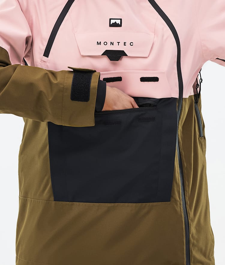 Montec Doom W Snowboardjakke Dame Soft Pink/Black/Fatigue Renewed, Bilde 8 av 10