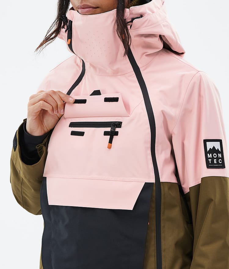 Montec Doom W Snowboardjakke Dame Soft Pink/Black/Fatigue Renewed, Bilde 9 av 10