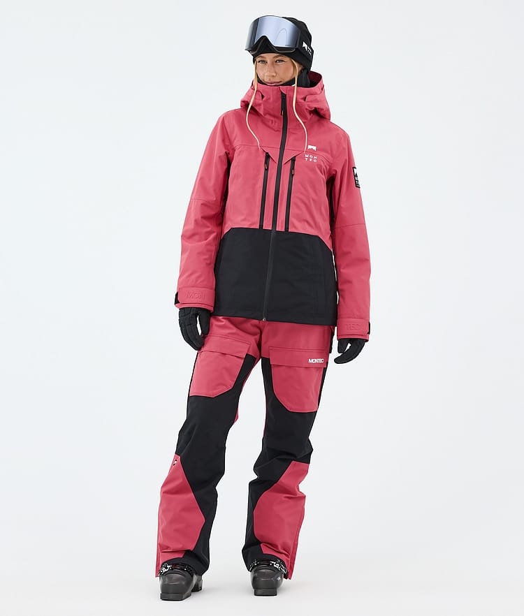 Montec Fawk W Skibukse Dame Light Red/Black, Bilde 2 av 7