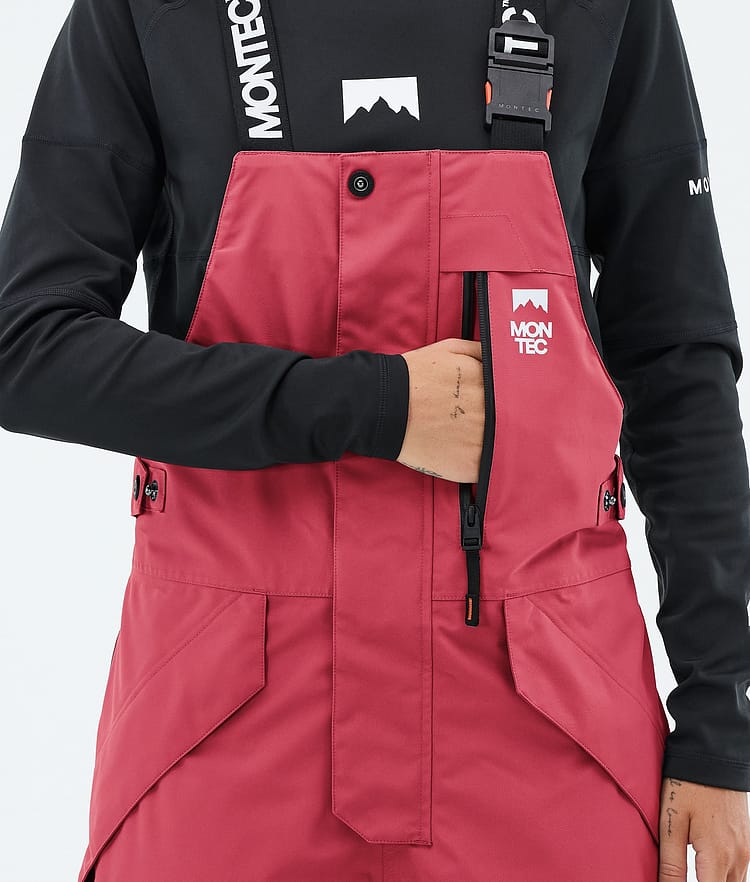 Montec Fawk W Skibukse Dame Light Red/Black, Bilde 6 av 7