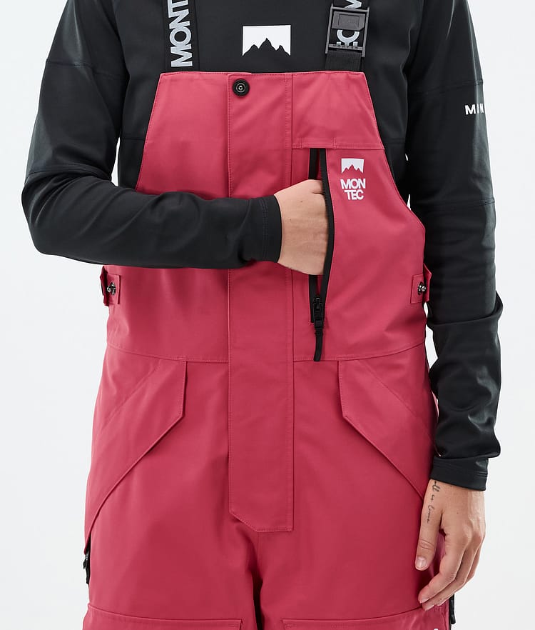 Montec Fawk W Snowboardbukse Dame Light Red/Black Renewed, Bilde 5 av 6