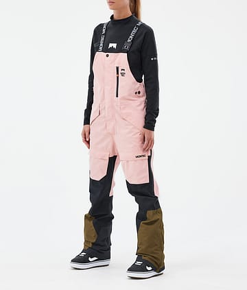 Montec Fawk W Snowboardbukse Dame Soft Pink/Black/Fatigue Renewed