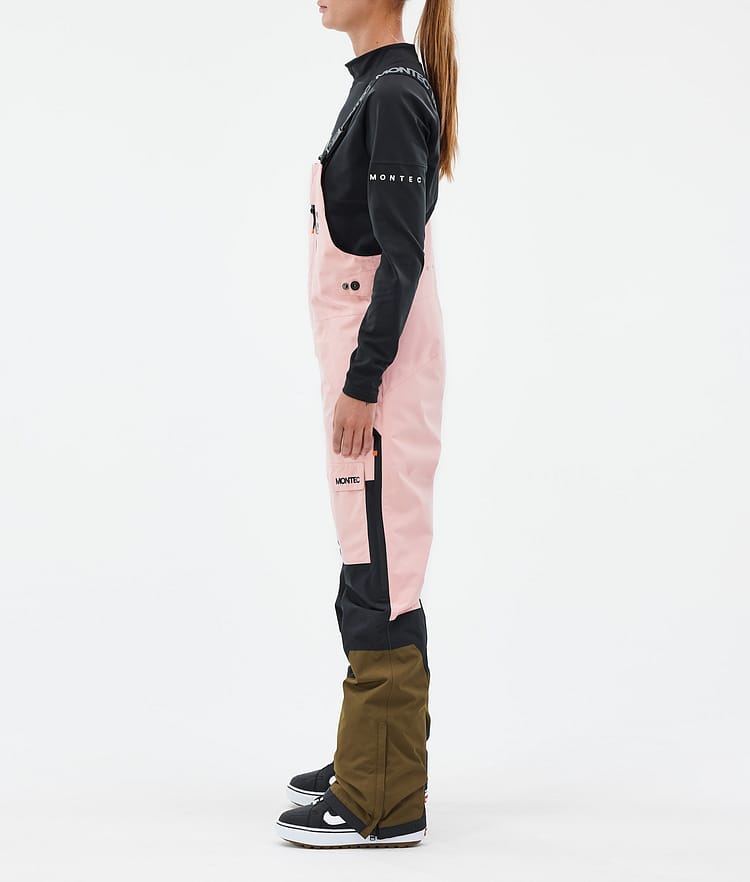 Montec Fawk W Snowboardbukse Dame Soft Pink/Black/Fatigue Renewed, Bilde 3 av 7