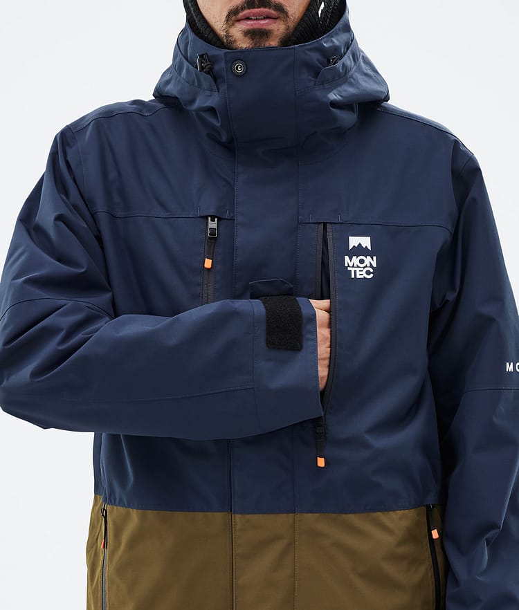 Montec Fawk Snowboardjakke Herre Dark Blue/Fatigue Renewed, Bilde 9 av 10