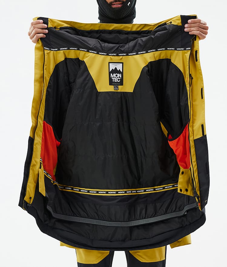 Montec Fawk Snowboardjakke Herre Yellow/Black Renewed, Bilde 10 av 10