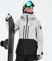 Montec Moss W Snowboardjakke Dame Light Grey/Black
