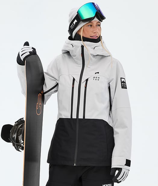 Montec Moss W Snowboardjakke Dame Light Grey/Black