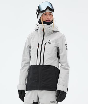 Montec Moss W Snowboardjakke Light Grey/Black