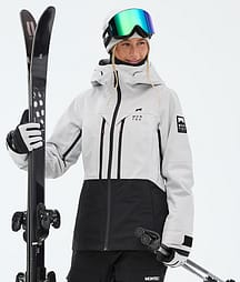 Montec Moss W Skijakke Dame Light Grey/Black