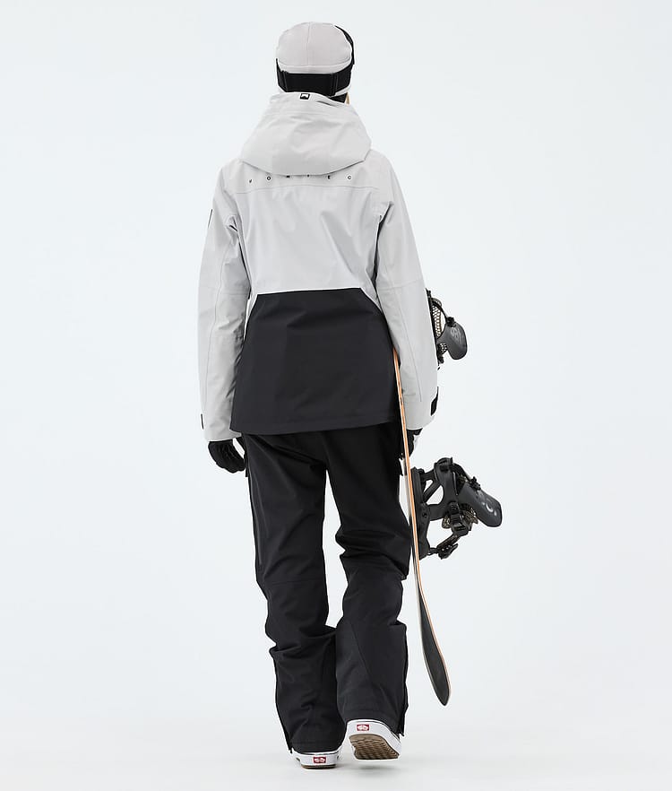 Montec Moss W Snowboardjakke Dame Light Grey/Black Renewed, Bilde 3 av 9