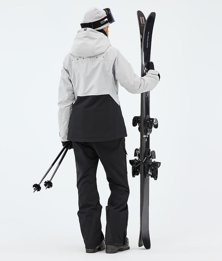 Montec Moss W Skijakke Dame Light Grey/Black, Bilde 3 av 9