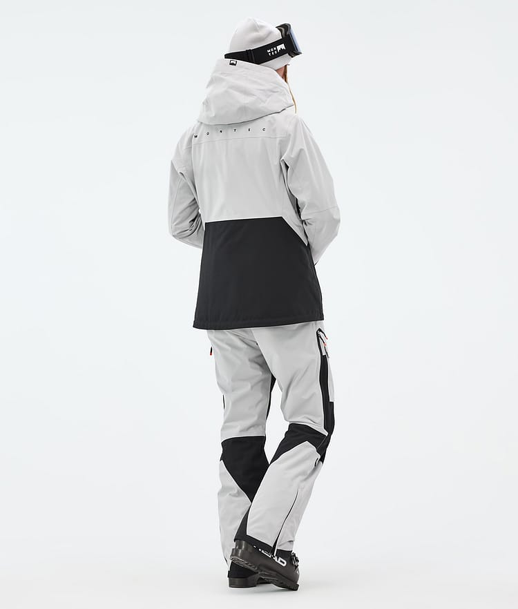 Montec Moss W Skijakke Dame Light Grey/Black, Bilde 5 av 10