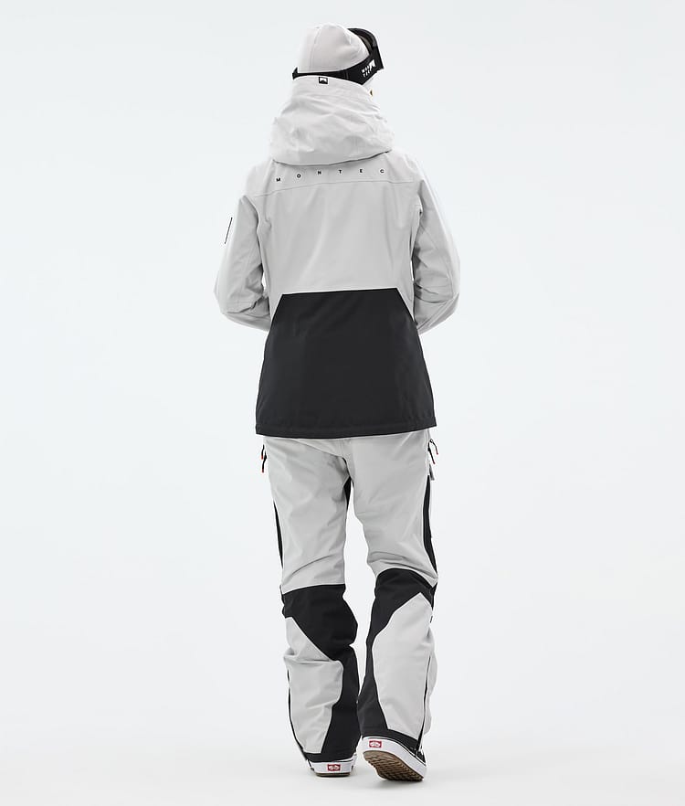 Montec Moss W Snowboardjakke Dame Light Grey/Black Renewed, Bilde 5 av 10