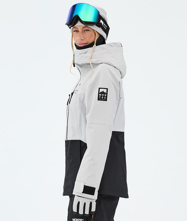 Montec Moss W Skijakke Dame Light Grey/Black, Bilde 5 av 9
