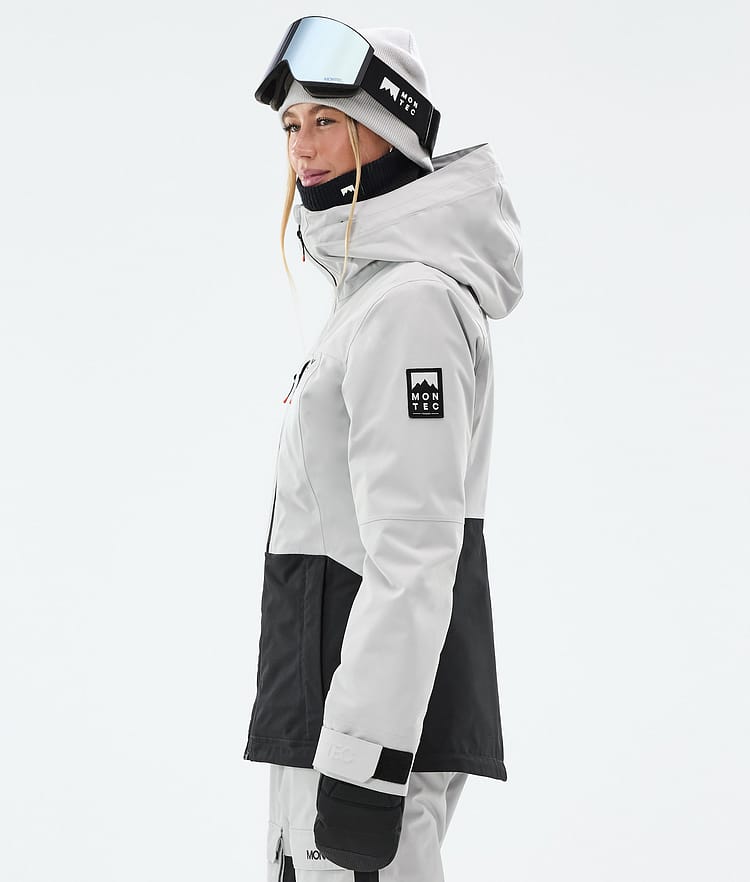 Montec Moss W Snowboardjakke Dame Light Grey/Black Renewed, Bilde 6 av 10
