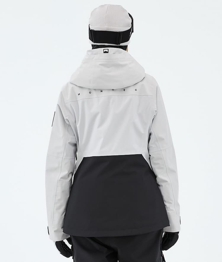Montec Moss W Skijakke Dame Light Grey/Black, Bilde 6 av 9