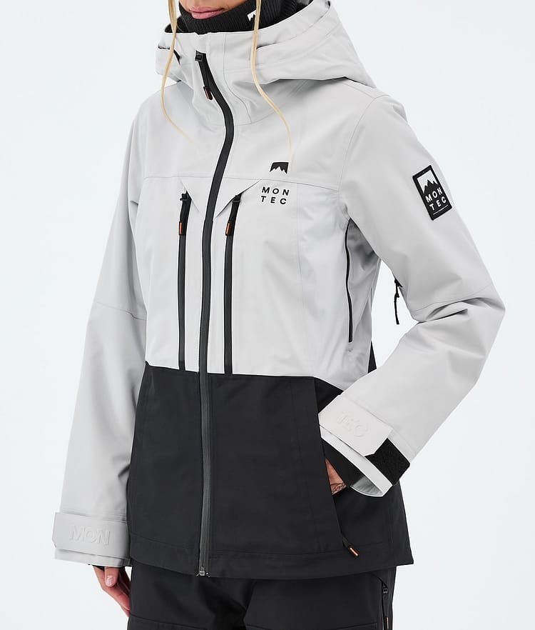 Montec Moss W Skijakke Dame Light Grey/Black, Bilde 7 av 9