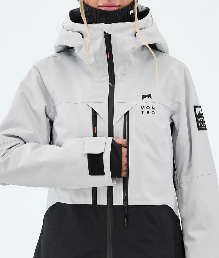 Montec Moss W Snowboardjakke Dame Light Grey/Black Renewed, Bilde 8 av 9