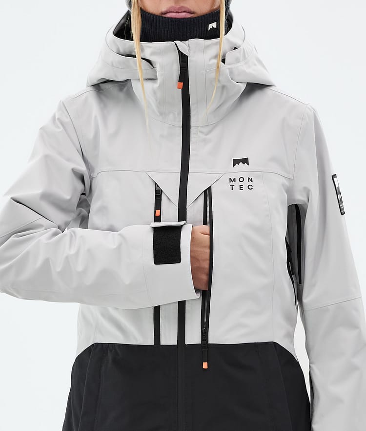 Montec Moss W Snowboardjakke Dame Light Grey/Black Renewed, Bilde 9 av 10