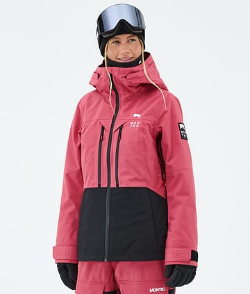 Montec Moss W Snowboardjakke Light Red/Black