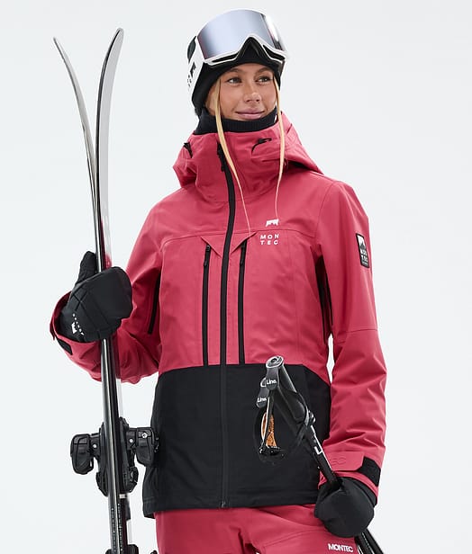 Montec Moss W Skijakke Dame Light Red/Black