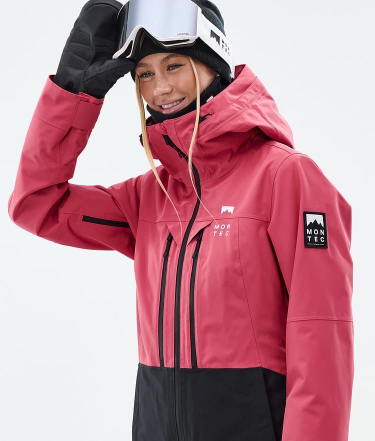 Montec Moss W Snowboardjakke Dame Light Red/Black Renewed, Bilde 2 av 10