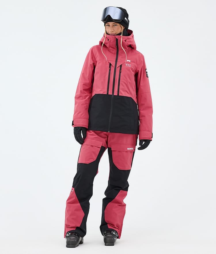 Montec Moss W Skijakke Dame Light Red/Black, Bilde 2 av 9