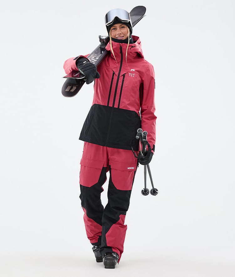 Montec Moss W Skijakke Dame Light Red/Black, Bilde 3 av 10