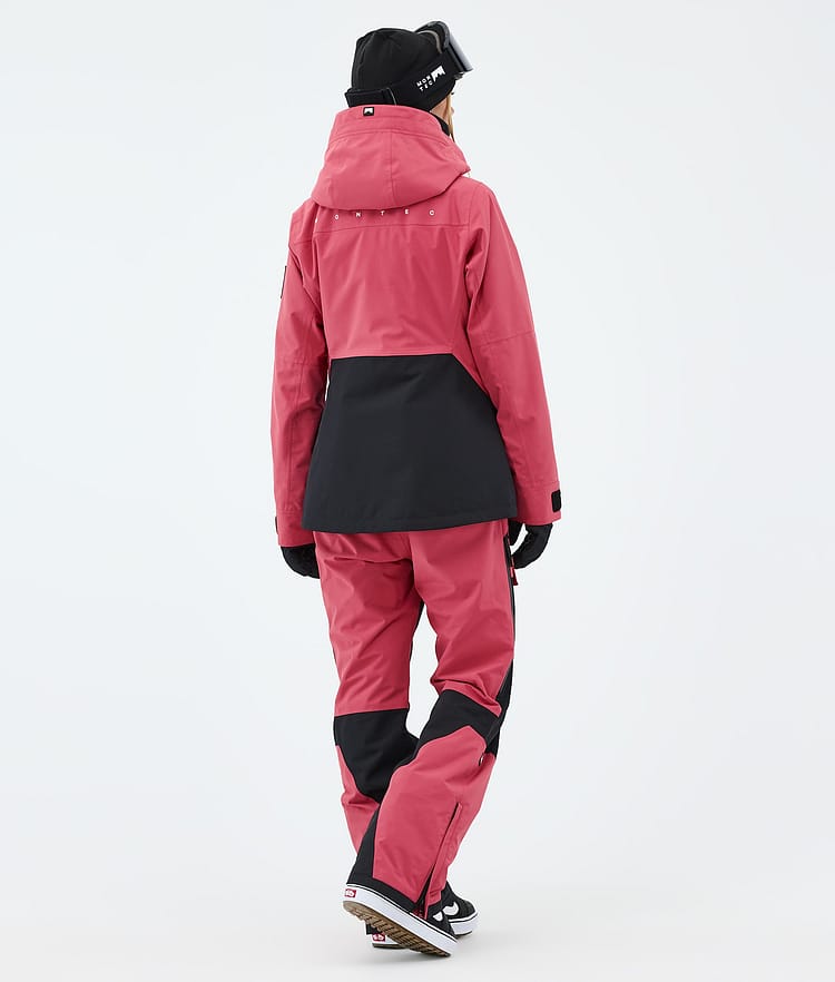 Montec Moss W Snowboardjakke Dame Light Red/Black, Bilde 3 av 9