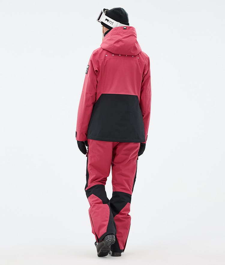 Montec Moss W Skijakke Dame Light Red/Black, Bilde 5 av 10