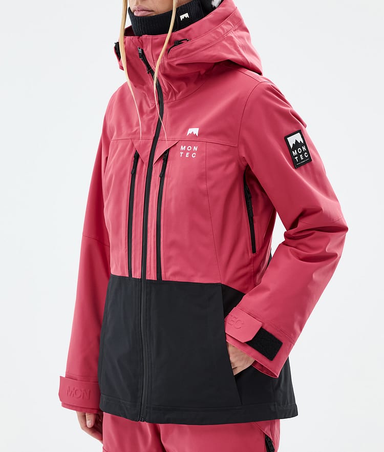 Montec Moss W Snowboardjakke Dame Light Red/Black Renewed, Bilde 8 av 10