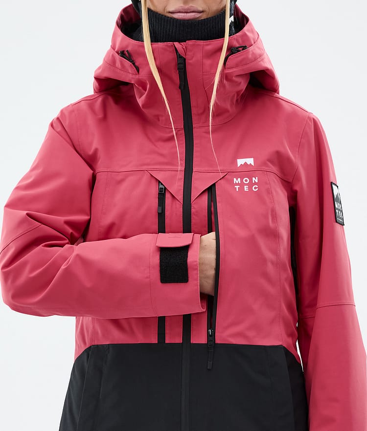 Montec Moss W Snowboardjakke Dame Light Red/Black Renewed, Bilde 9 av 10