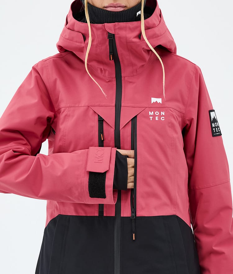 Montec Moss W Snowboardjakke Dame Light Red/Black, Bilde 8 av 9