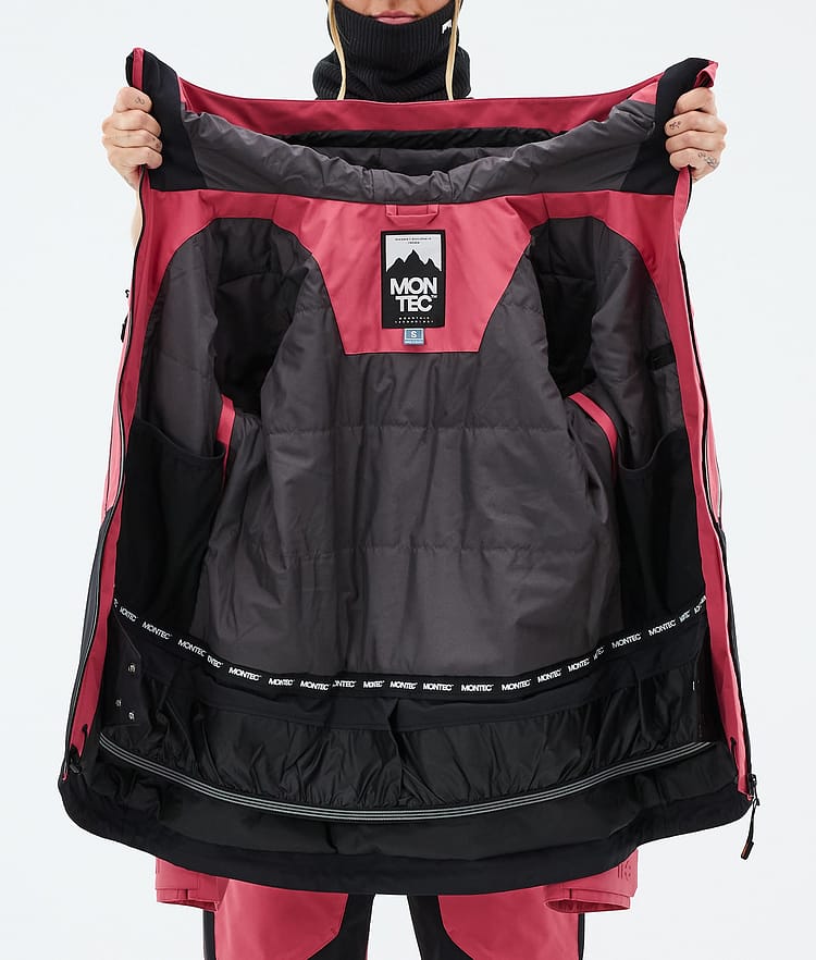 Montec Moss W Skijakke Dame Light Red/Black, Bilde 9 av 9