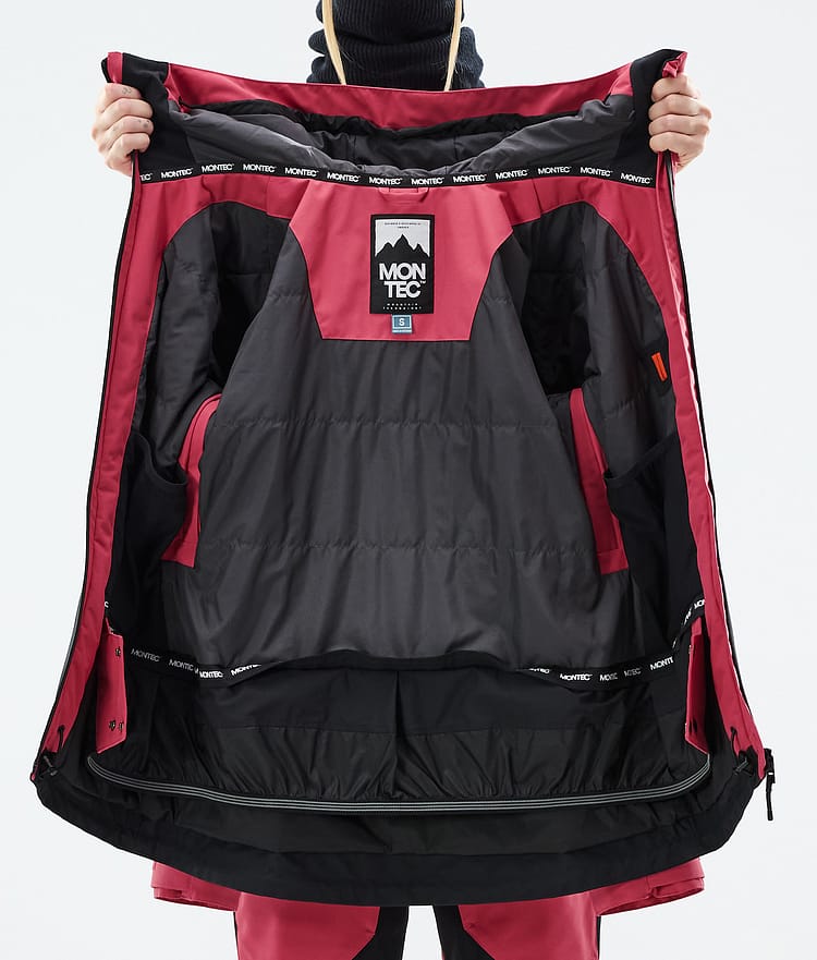 Montec Moss W Snowboardjakke Dame Light Red/Black Renewed, Bilde 10 av 10
