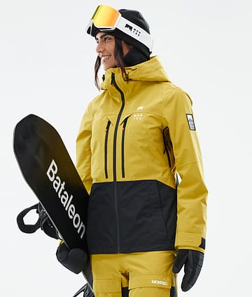 Montec Moss W Snowboardjakke Yellow/Black