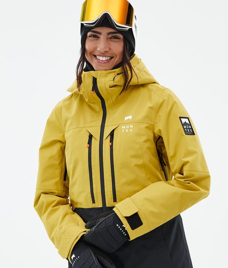 Montec Moss W Snowboardjakke Dame Yellow/Black Renewed, Bilde 2 av 10