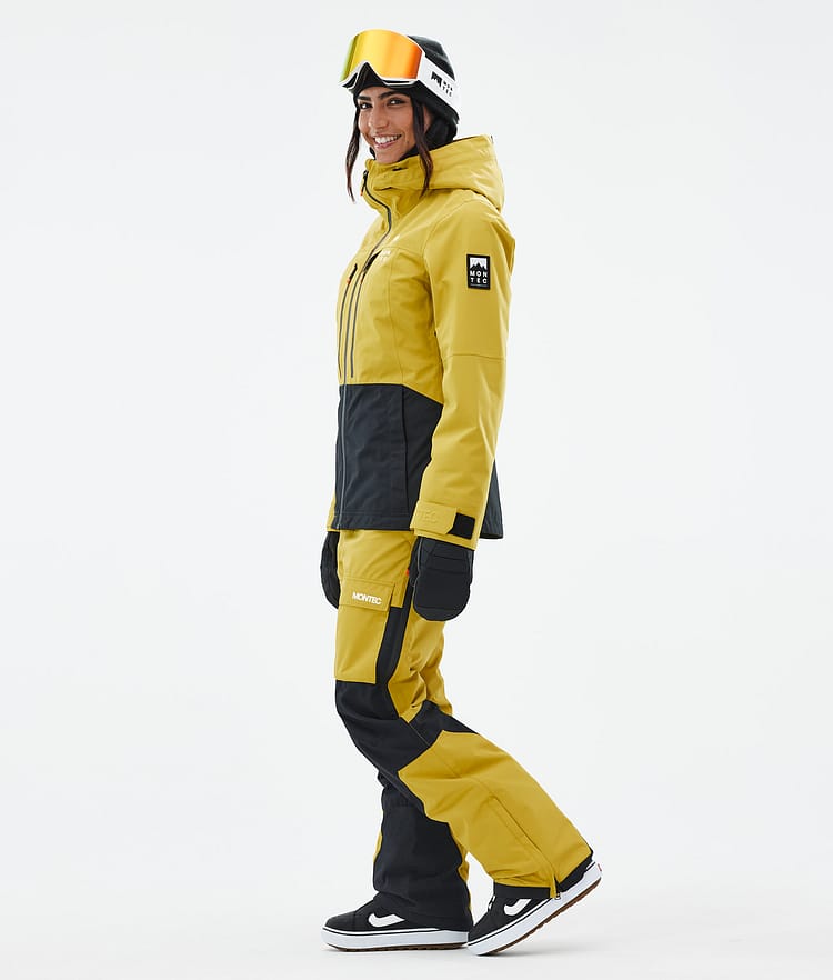 Montec Moss W Snowboardjakke Dame Yellow/Black Renewed, Bilde 4 av 10