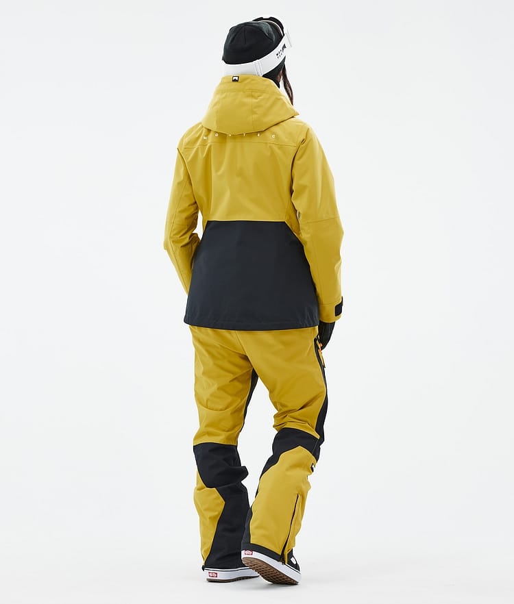 Montec Moss W Snowboardjakke Dame Yellow/Black Renewed, Bilde 5 av 10