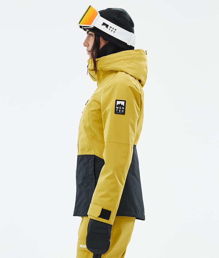 Montec Moss W Snowboardjakke Dame Yellow/Black Renewed, Bilde 6 av 10