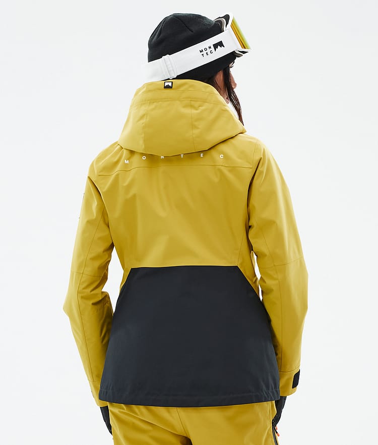 Montec Moss W Snowboardjakke Dame Yellow/Black Renewed, Bilde 7 av 10