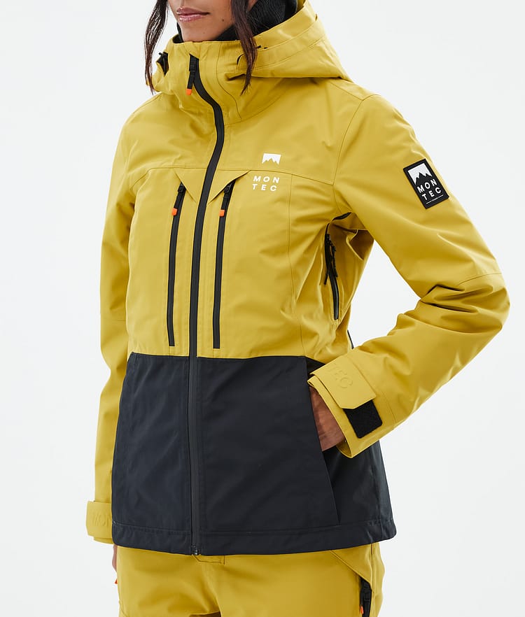 Montec Moss W Snowboardjakke Dame Yellow/Black Renewed, Bilde 8 av 10