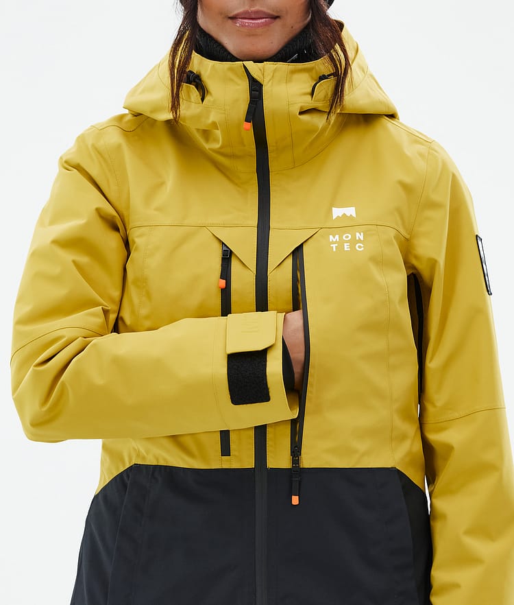 Montec Moss W Snowboardjakke Dame Yellow/Black Renewed, Bilde 9 av 10