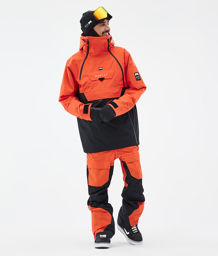 Montec Doom Snowboardjakke Herre Orange/Black Renewed, Bilde 3 av 11
