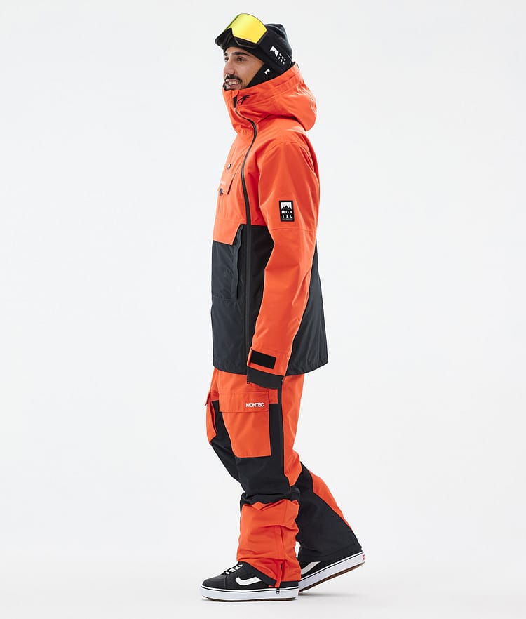 Montec Doom Snowboardjakke Herre Orange/Black Renewed, Bilde 4 av 11