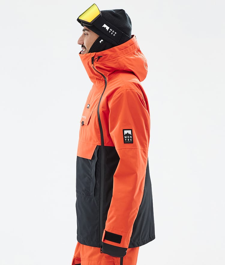 Montec Doom Snowboardjakke Herre Orange/Black Renewed, Bilde 6 av 11