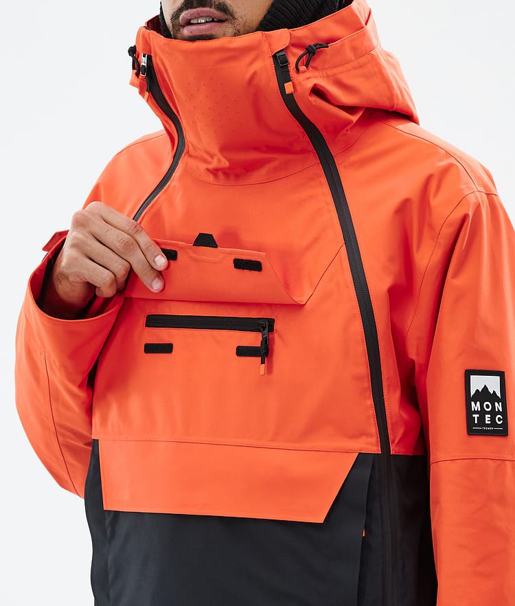 Montec Doom Snowboardjakke Herre Orange/Black Renewed, Bilde 10 av 11