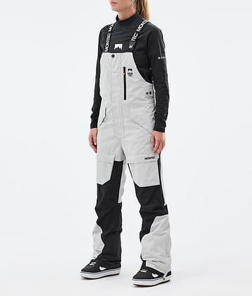 Montec Fawk W Snowboardbukse Dame Light Grey/Black Renewed