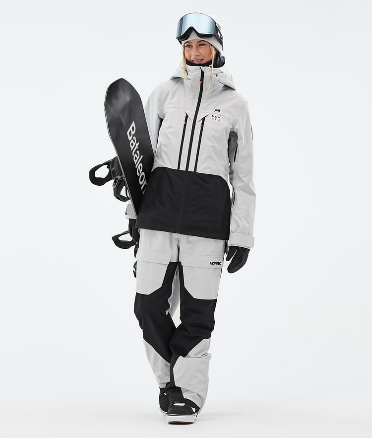 Montec Fawk W Snowboardbukse Dame Light Grey/Black Renewed, Bilde 3 av 8